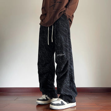 Aidase Autumn Corduroy Pants Men Fashion Retro Casual Pants Men Streetwear Hip-hop Loose Wide Leg Pants Mens Trousers Large Size 5XL aidase-shop
